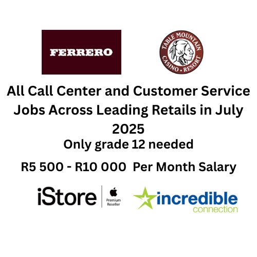 Call Center and Customer Service Jobs Across Leading Retails in July 2025
