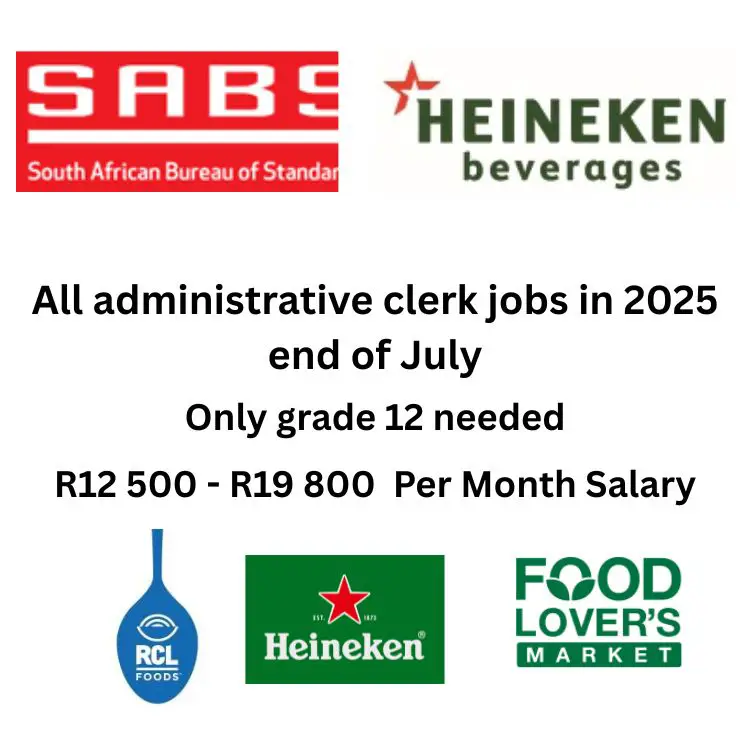 All administrative clerk jobs in 2025 end of July