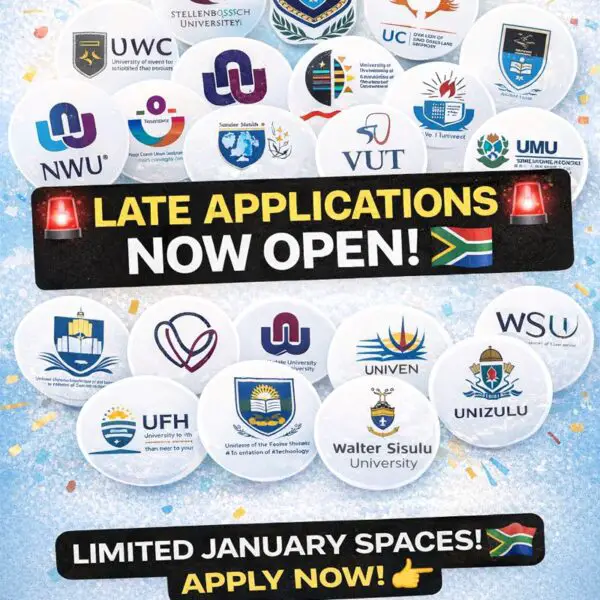 South African Universities Late Application & Registration Schedule (January Intake) 2026